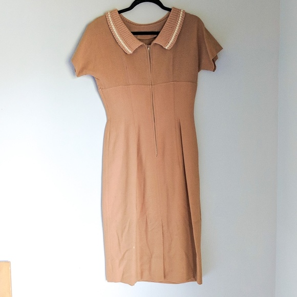 Vintage Mindy Ross Fitted Crochet Collar Dress ❤ - Picture 4 of 8